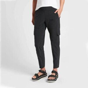 Athleta Chelsea Cargo Pant Light Asphalt Black
